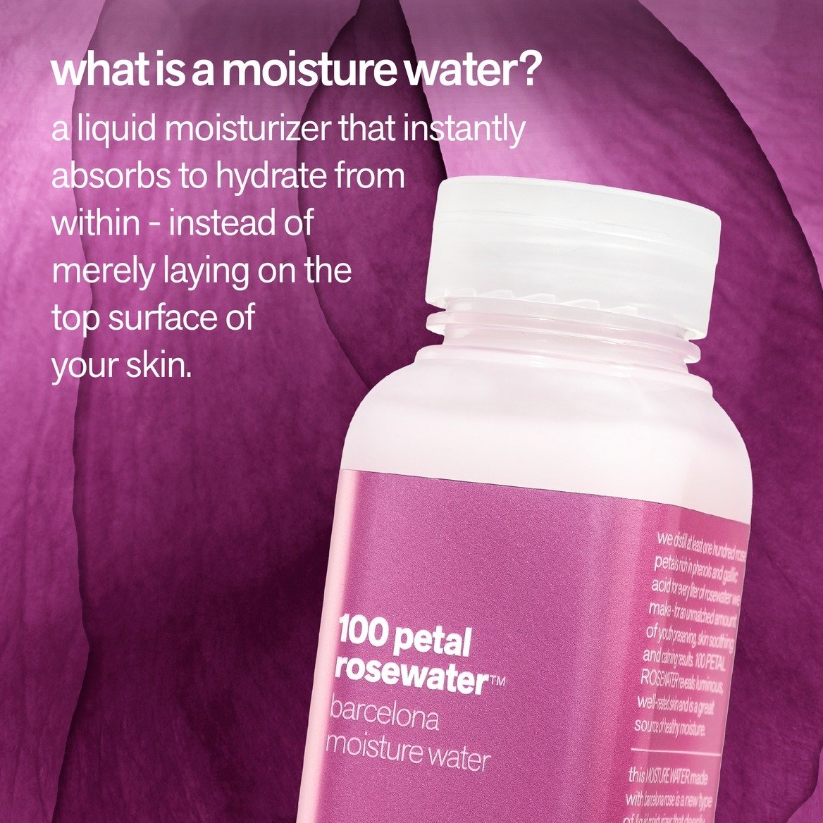 100 Petal Rosewater Barcelona Moisture Water