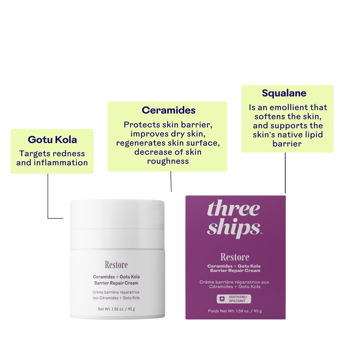 Restore Ceramides + Gotu Kola Barrier Repair Cream